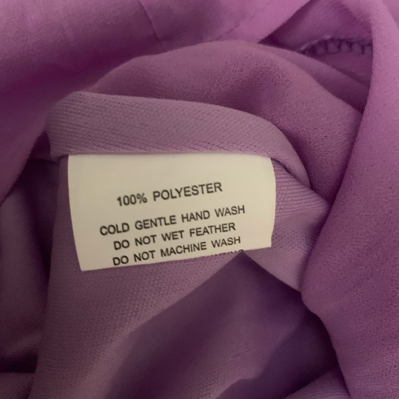 White Closet Flowy Lilac Romper - Picture 5 of 6